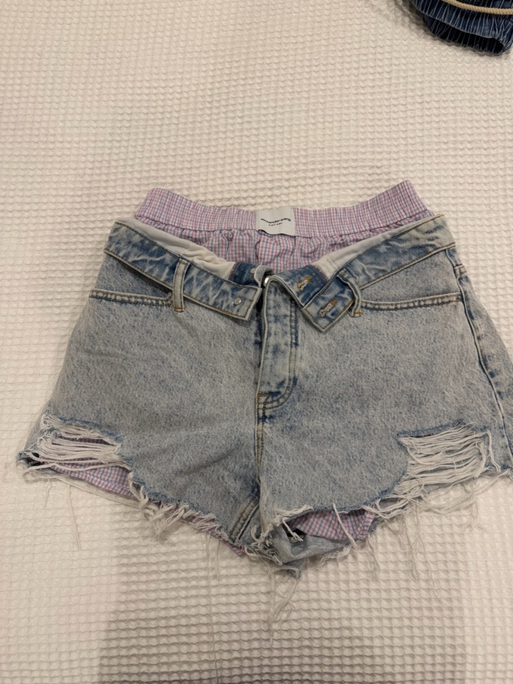 Alexander Wang Boxer Jean Shorts